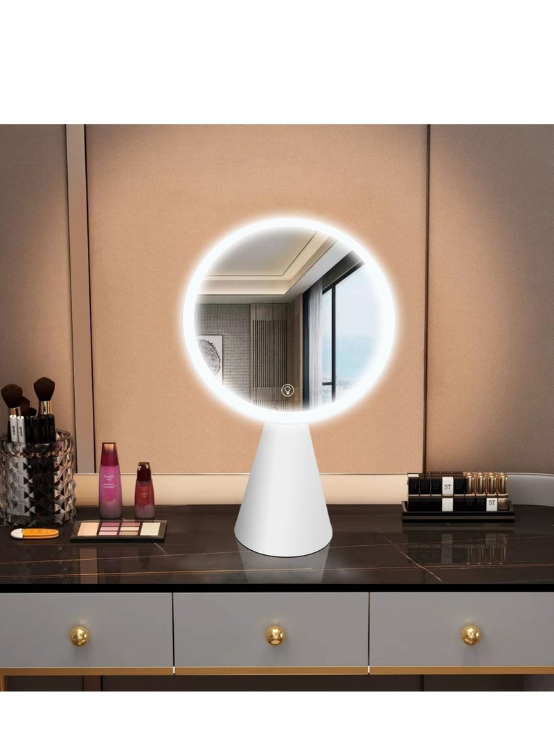 Magnifying Lighted Makeup Mirror, LED Vanity Mirror Rechargeable