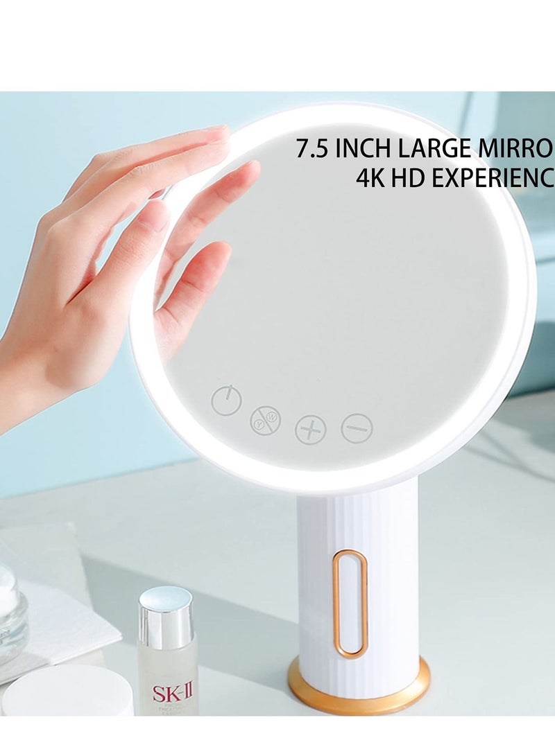 10X 1X Magnifying Lighted Makeup Mirror, LED Vanity Mirror 3 Color Dimmable Lighting Modes,High-Definition Cosmetic