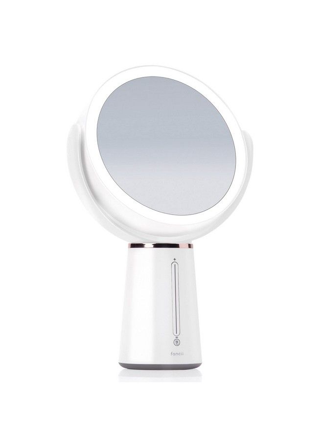 Led Lighted Magnifying Makeup Mirror With Doublesided 1X 10X Magnification Rechargeable And Adjustable Brightness Large Tabletop Vanity Mirror (Nova)