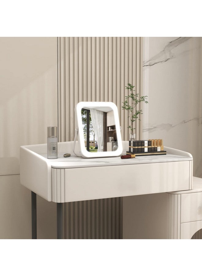 8X10 Lighted Vanity Mirror Makeup Mirror With Light Dimmable Touch Screen Portable Travel Mirror With Ushaped Bracket Cosmetic Mirror With Lights For Makeup Desk ＆ Dressing Room