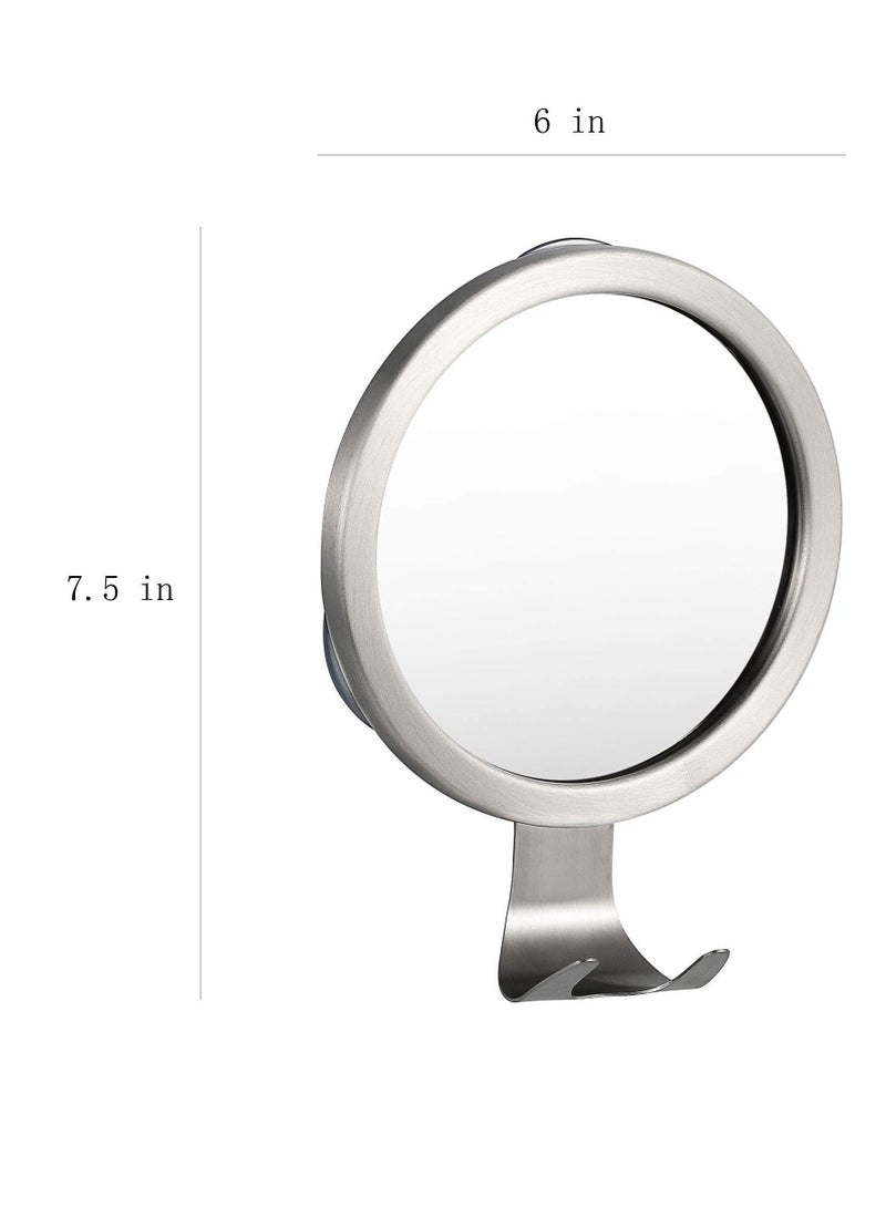 Shower Mirror Fogless for Shaving with Razor Holder, Powerful Lock Suction