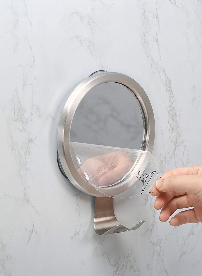 Shower Mirror Fogless for Shaving with Razor Holder, Powerful Lock Suction