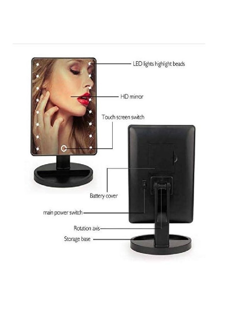 Touch Screen Lightning Vanity Makeup Mirror With Led Lights