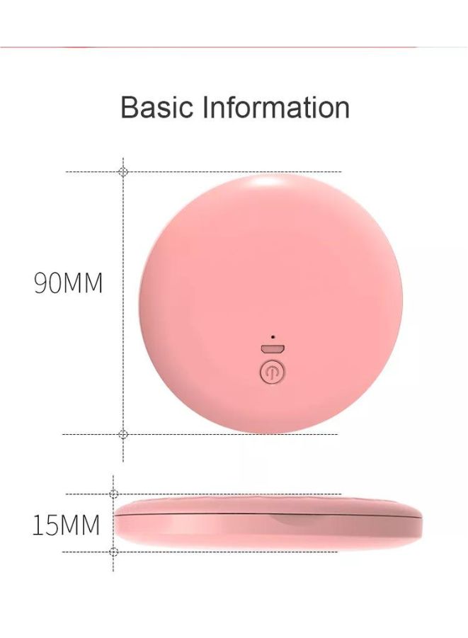 Rechargeable Compact Mirror with Light 1x/2x Magnification Dimmable Lighted Travel Makeup Mirror LED Compact Mirror for Purses Pocket Touch Switch Type-c Charging Daylight Portable Handheld White