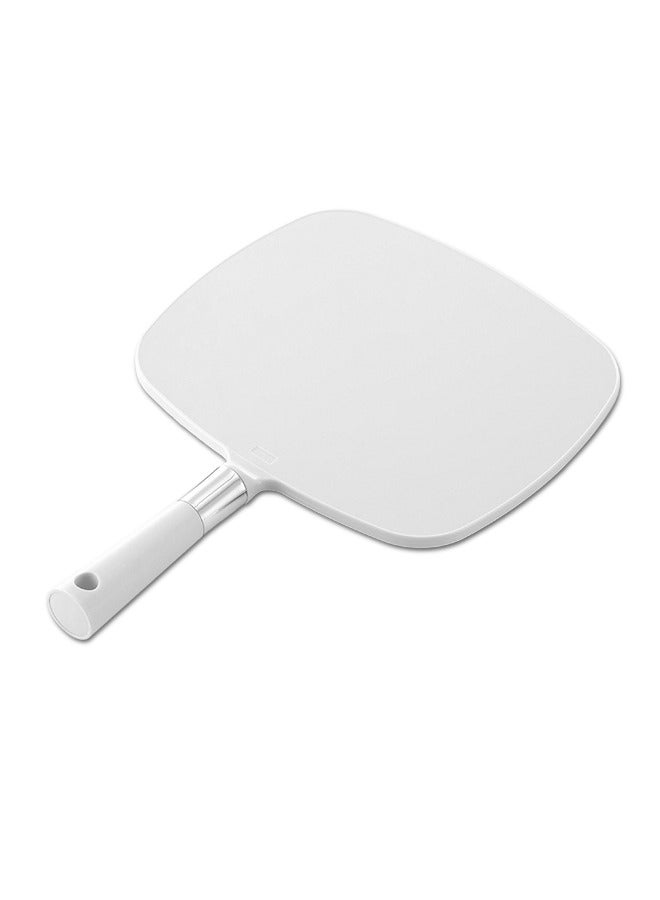 Hand Mirror, Handheld Mirror with Handle, White Hang Makeup Mirror, Hairdresser Mirror.