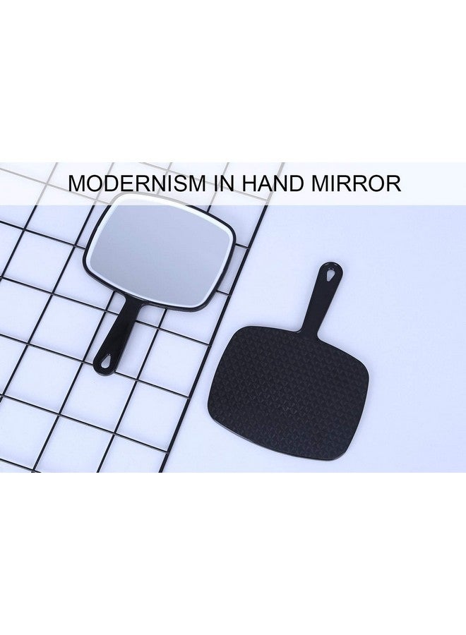 Hand Mirror Extra Large Black Handheld Mirror With Handle 9 W X 12.4 L