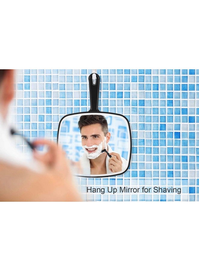 Hand Mirror Extra Large Black Handheld Mirror With Handle 9 W X 12.4 L