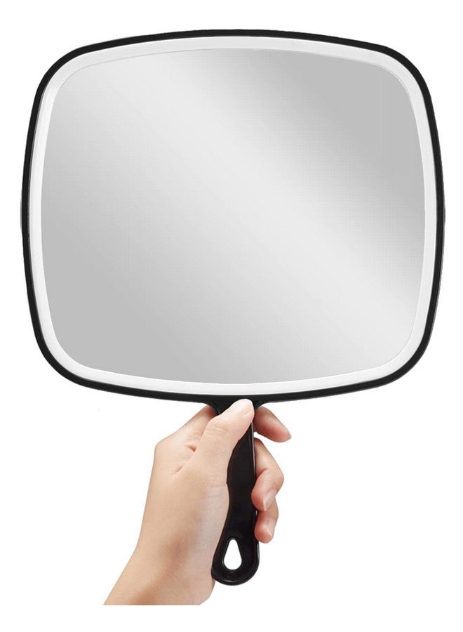 Hand Mirror Extra Large Black Handheld Mirror With Handle 12.4 L X 9 W