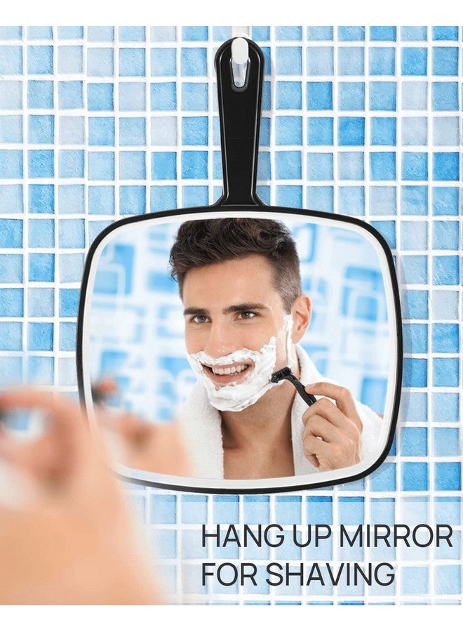 Hand Mirror Extra Large Black Handheld Mirror With Handle 12.4 L X 9 W