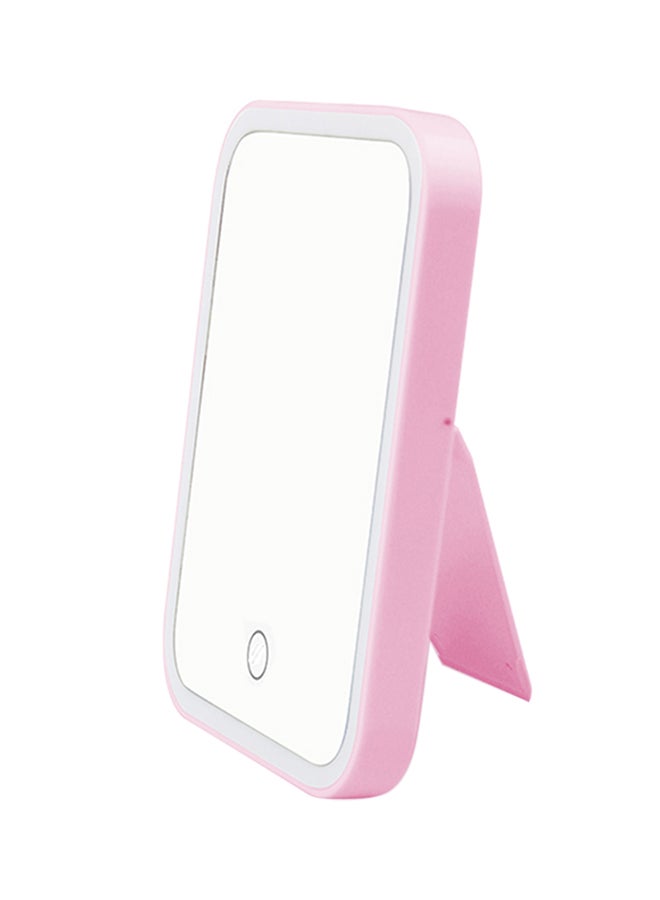 Portable Makeup Mirror Pink 22x2.4x14cm