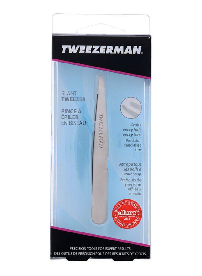 Slant Tweezer Silver