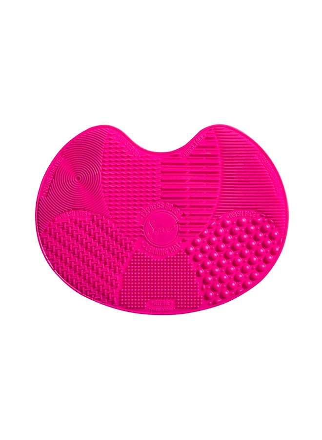 Beauty Express Brush Cleaning Mat Pink