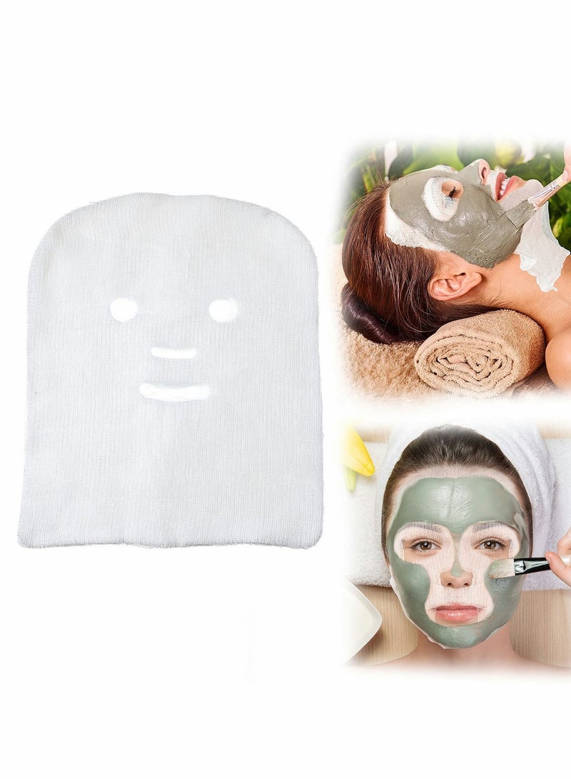 200 PCS Facial Packs for Women High Frequency Pre-cut Gauze Mask Skin Fiber Paper