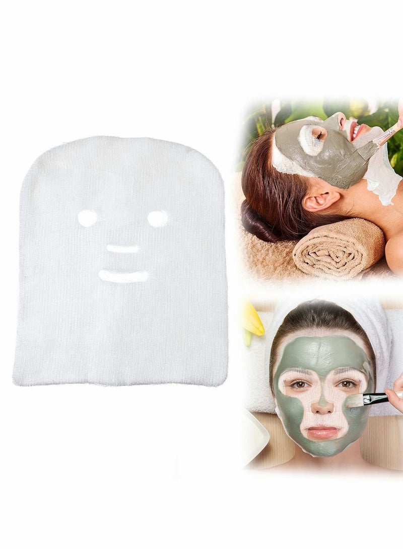 200 PCS Facial Packs for Women High Frequency Pre-cut Gauze Mask Skin Fiber Paper