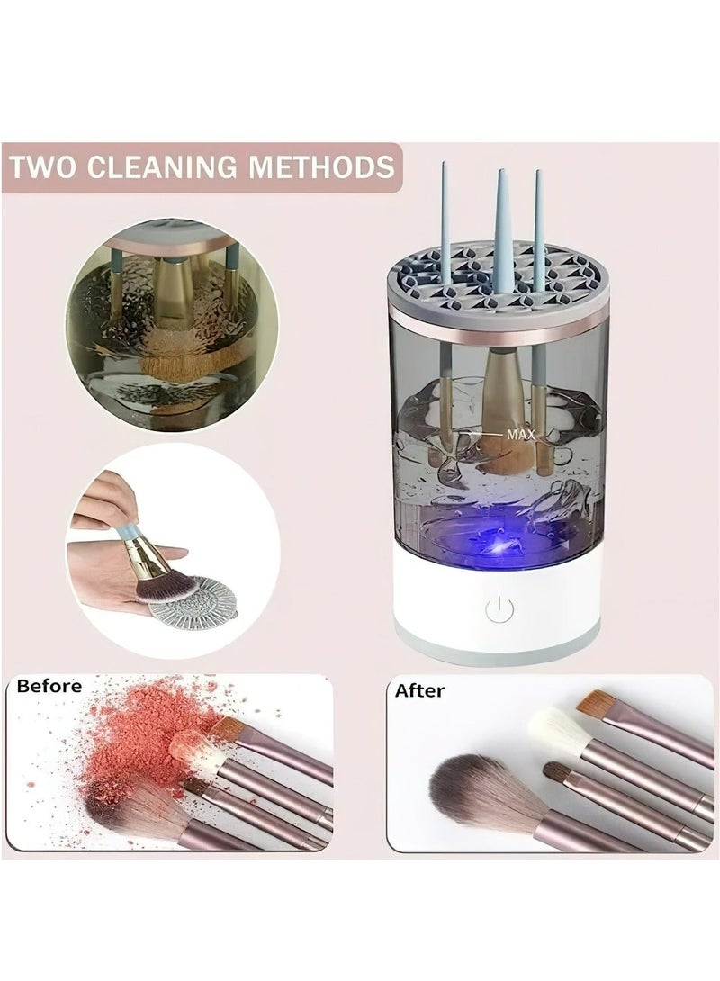 Automatic Spinning Cosmetic Brush Cleaner, Electric Makeup Brush Cleaner Machine, Fit for All Size Makeup Brush