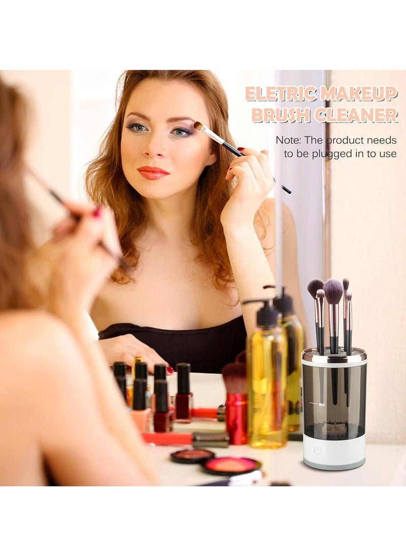 Automatic Spinning Cosmetic Brush Cleaner, Electric Makeup Brush Cleaner Machine, Fit for All Size Makeup Brush