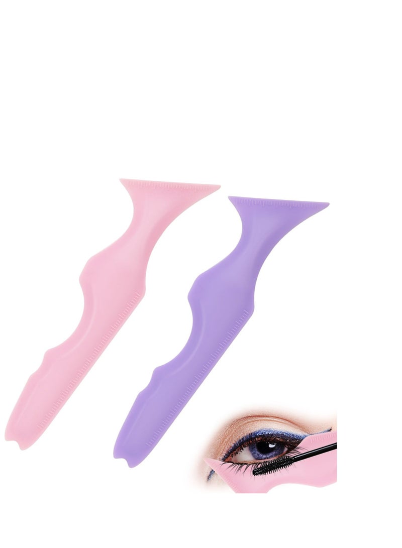 5 in 1 Eyeliner Stencils for Eyes, 2 Pcs Multifunctional Winged Eyeliner tool, Reusable Applicator Guide Makeup Tool, for Beginners Winged Eyeliner, Defined Eyebrow, Face Contour and Lip Line