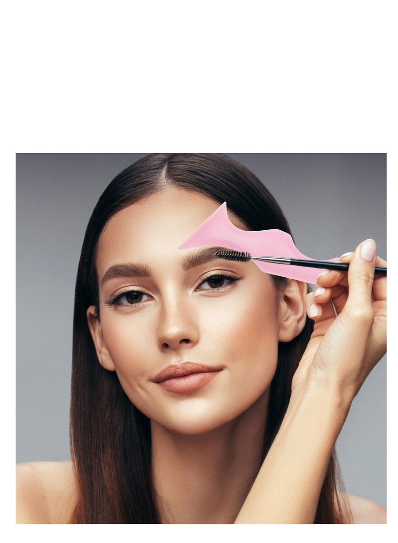 5 in 1 Eyeliner Stencils for Eyes, 2 Pcs Multifunctional Winged Eyeliner tool, Reusable Applicator Guide Makeup Tool, for Beginners Winged Eyeliner, Defined Eyebrow, Face Contour and Lip Line