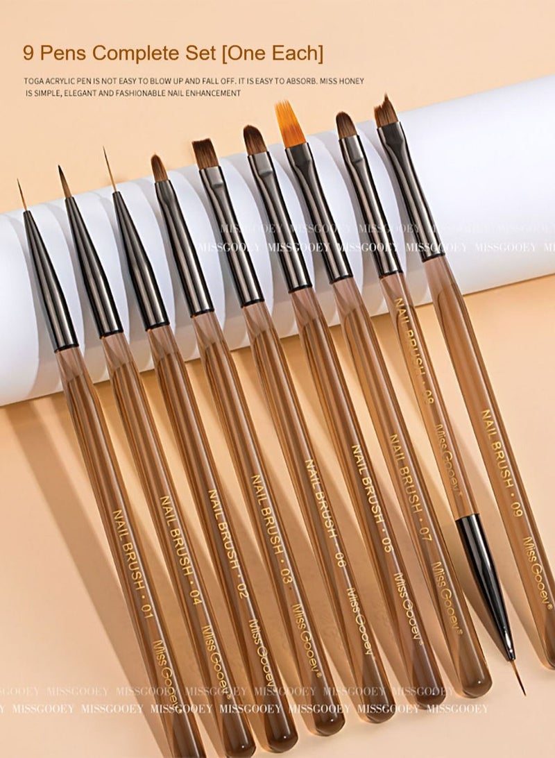 9 Piece nail phototherapy pen set