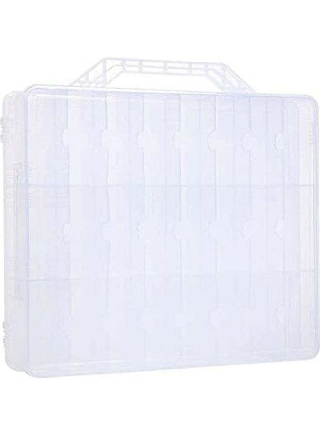 Portable Nail Polish Storage Box Organizer Clear