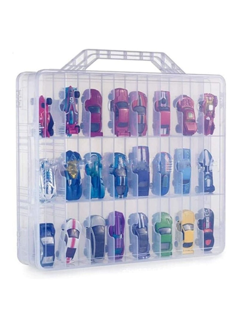 48 Multi Grid Portable Nail Polish Storage Box Organizer Holder For Display and Storage Transparent Box