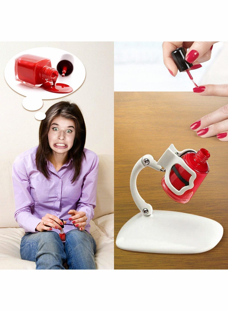 Nail Polish Holder, Fingernail Polishing Tool, Manicure and Pedicure Accessory