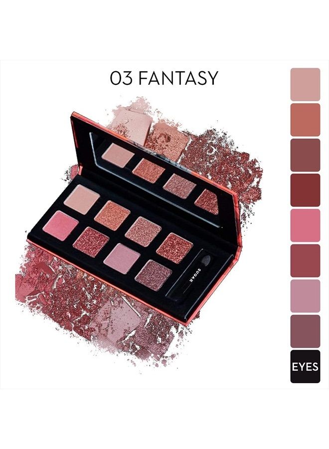 Blend The Rules Eyeshadow Palette (03 Fantasy (Mauve)) Long Lasting, Smudge Proof, Paraben Free