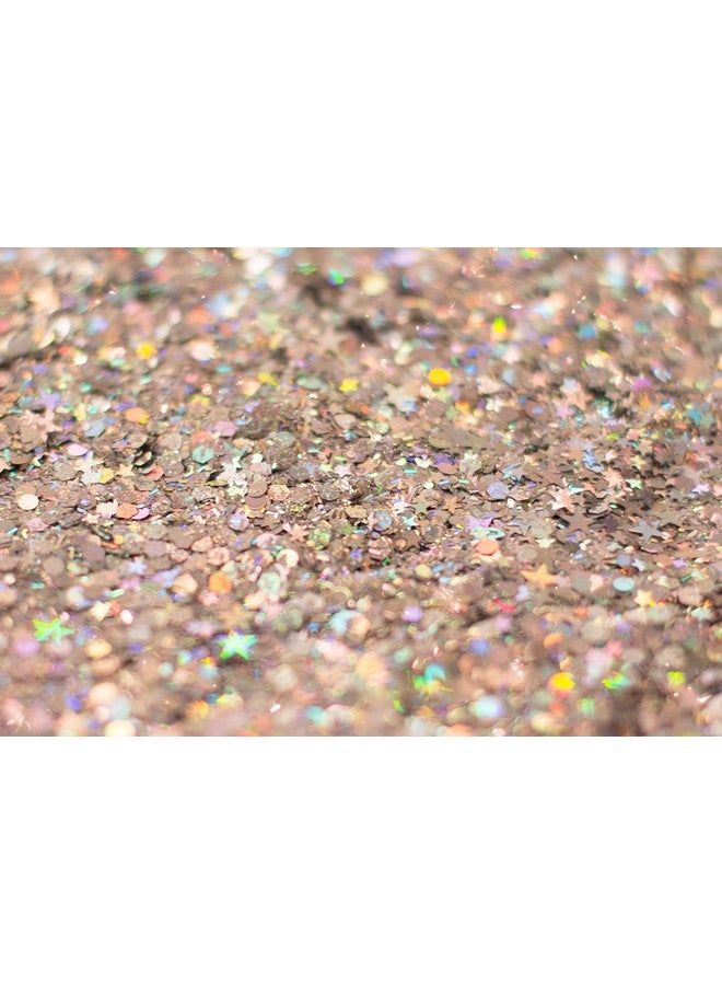 Holographic Silver Body Glitter. 10G Glitter For Chunky Facehair Eye And Body For Women. Rave Glitter Festival Accessories Cosmetic Makeup. Loose Glitter Set