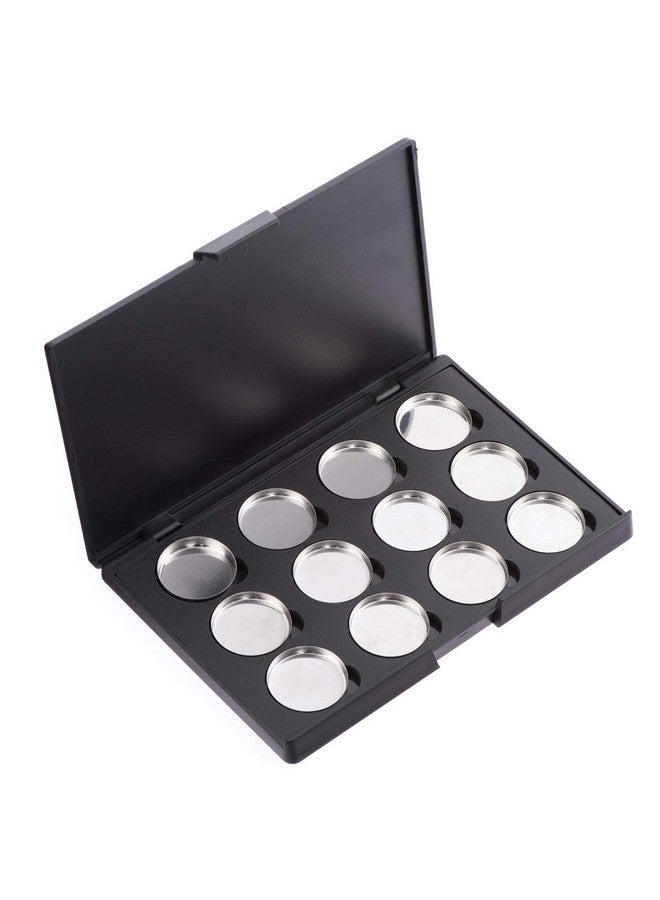 Empty Magnetic Eyeshadow Makeup Palette With 12Pcs 26Mm Round Metal Pans