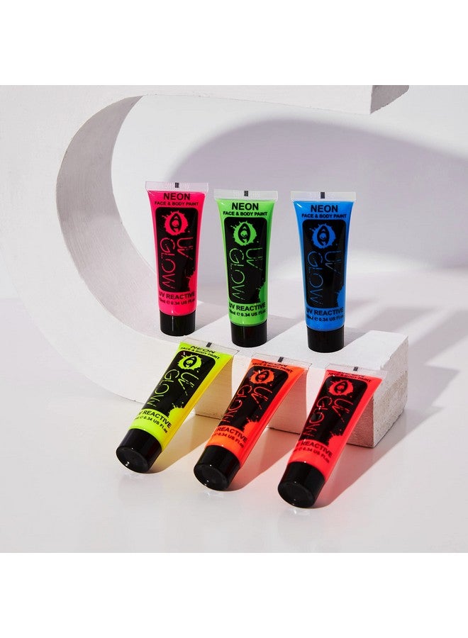 Blacklight Face And Body Paint Neon Fluorescent (0.34Oz (Pack Of 6))