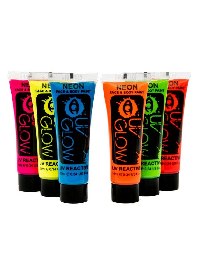 Blacklight Face And Body Paint Neon Fluorescent (0.34Oz (Pack Of 6))