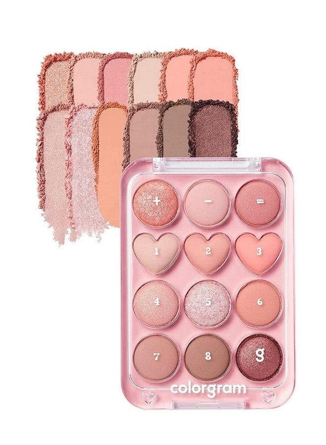 Pin Point Eyeshadow Palette 01 Peach+Coral= ; Eyeshadow Palette For Daily Makeup Ultra Blendable Matte Glitter Shimmer Shades