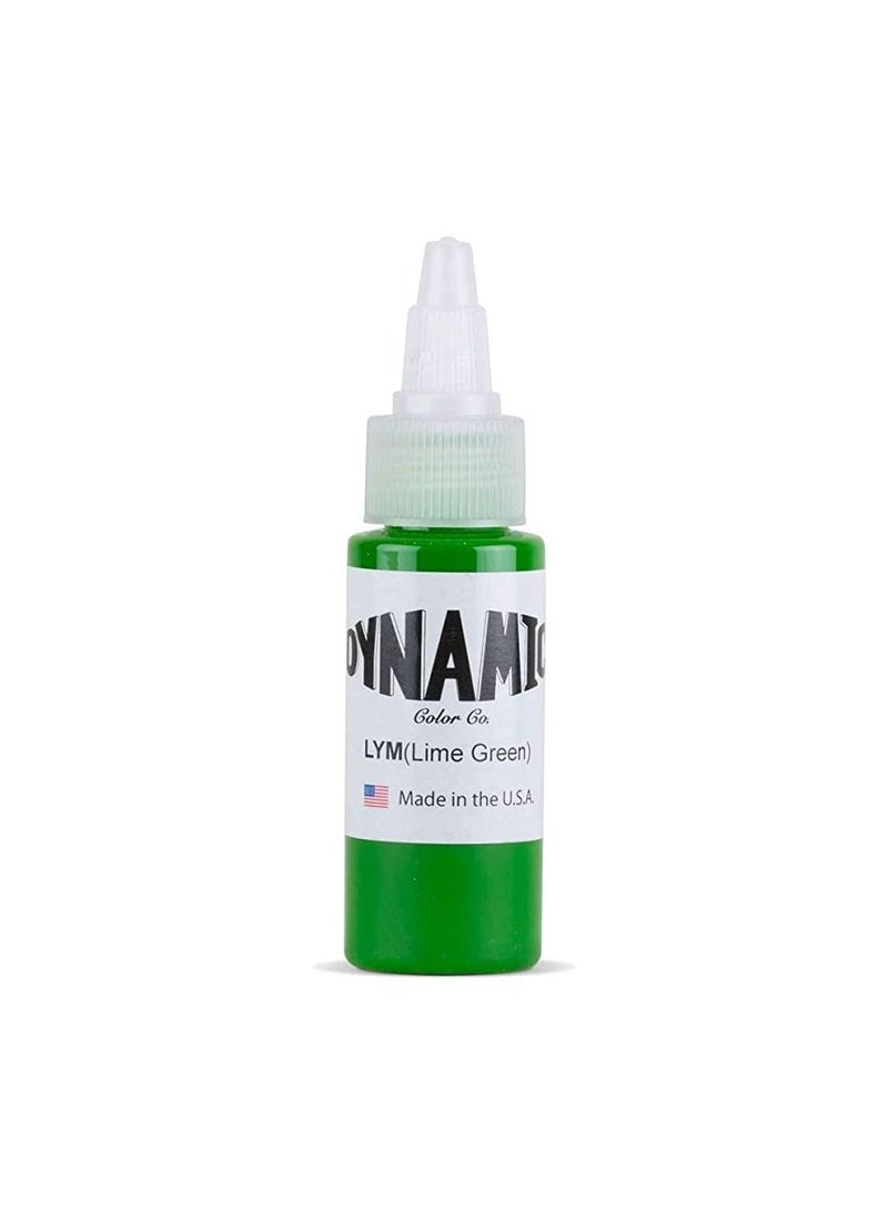 Lime Green Tattoo Ink Bottle 1oz