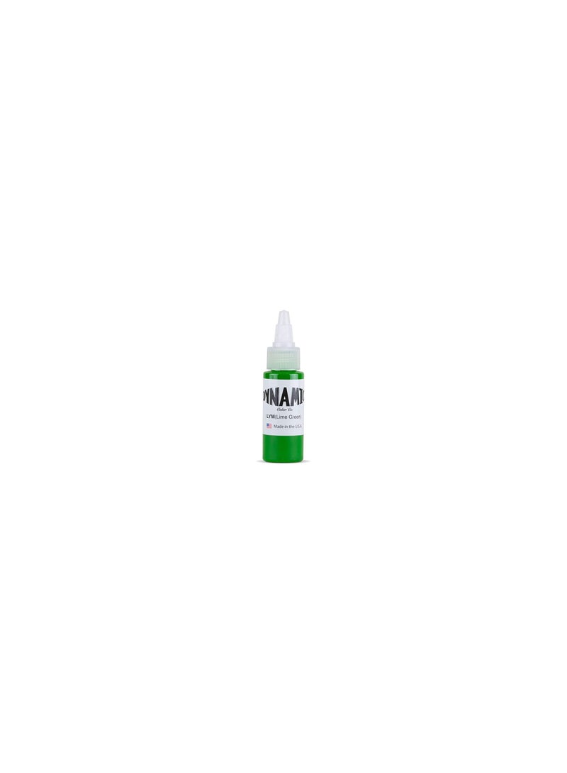 Lime Green Tattoo Ink Bottle 1oz