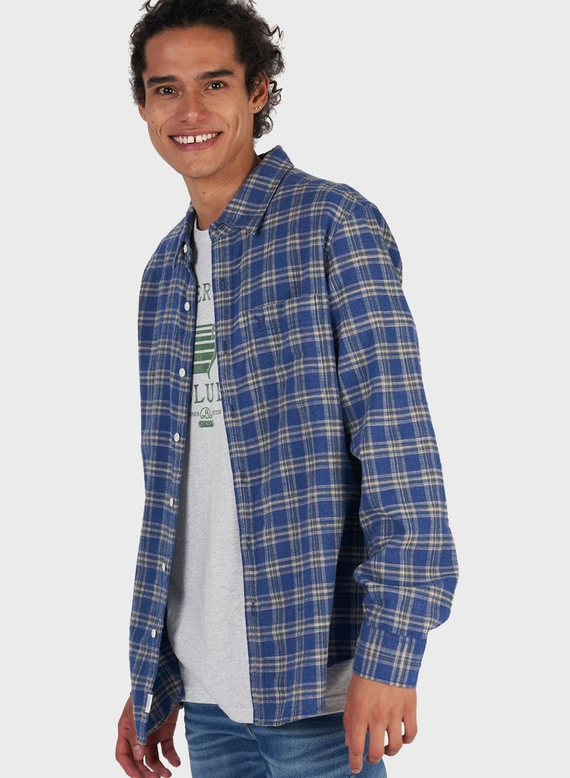 Checked Slim Fit Shirt
