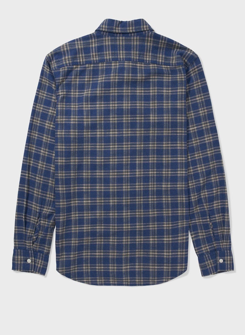 Checked Slim Fit Shirt