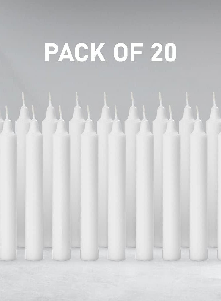 20 Pack Taper Pillar Candles