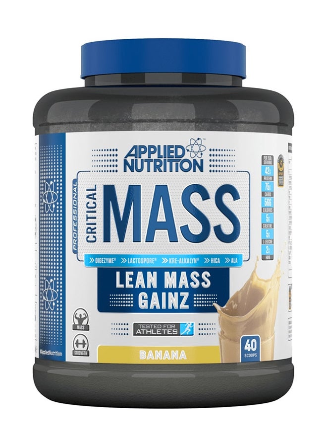 Critical Mass Lean Gainz Banana Protein Powder -40 Scoops-2.4Kg