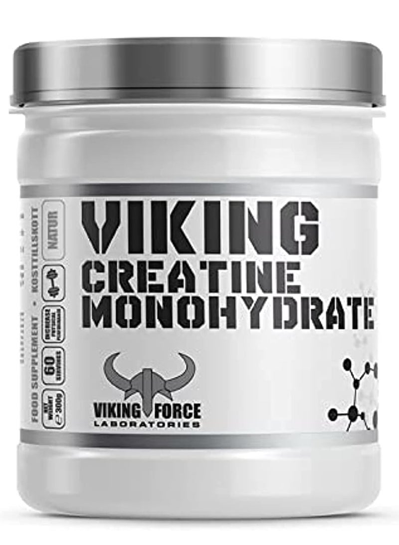 Viking Creatine Monohydrate- Natural Favour weight gainer, 300g, 60 servings