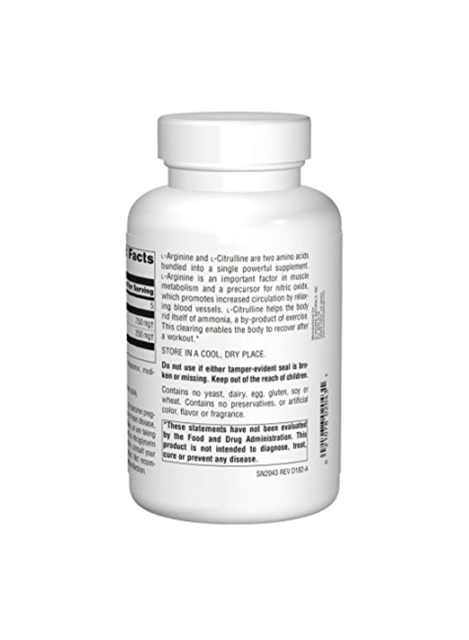 L-Arginine L-Citrulline Complex 1000mg - 120 Tablets