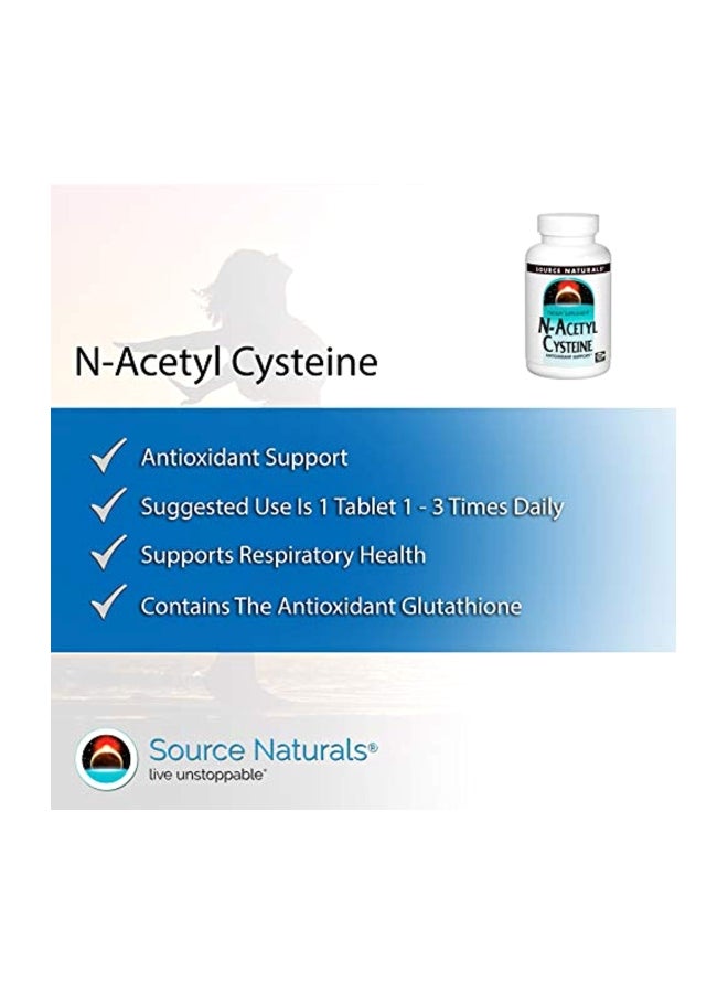N-Acetyl Cysteine Antioxidant And Liver Support 1000mg - 120 Tablets