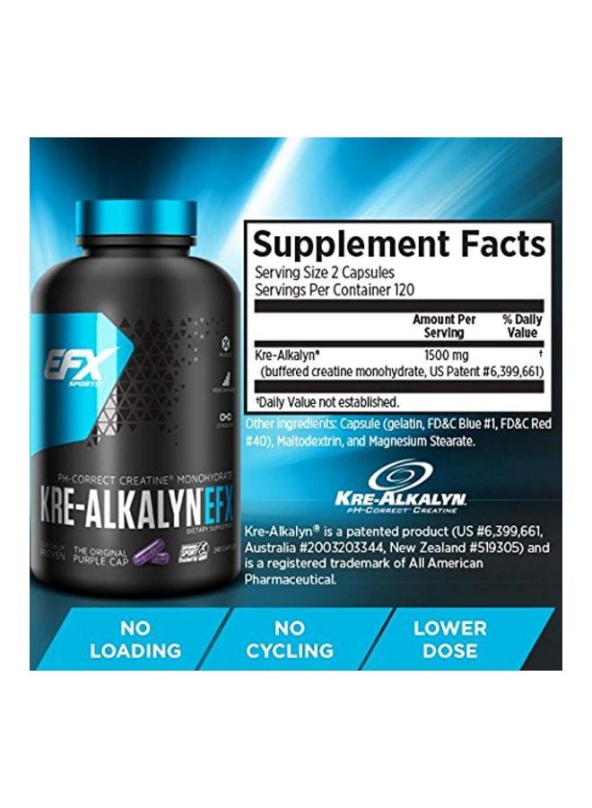 Kre-Alkalyn Dietary Supplement - 240 Capsules