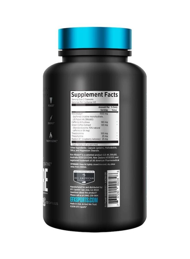Kre-Alkalyn Hardcore Dietary Supplement - 120 Capsules