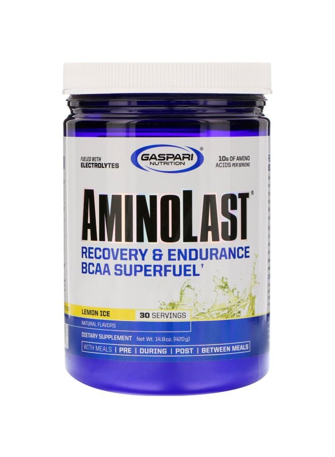 Aminolast Recovery And Endurance BCAA Superfuel Dietary Supplement - Lemon Ice