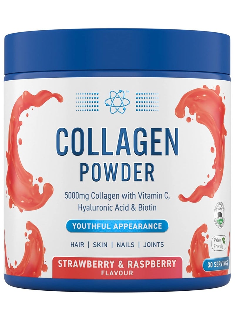 COLLAGEN POWDER 165G STRAWBERRY & RASPBERRY