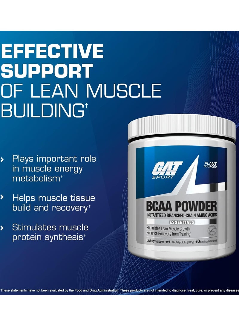 Gat Sport BCAA Powder 266g Unflavored