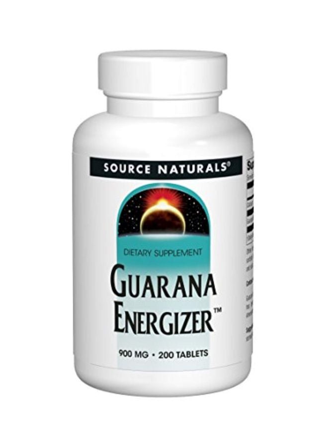 Guarana Energizer 900mg Dietary Supplement - 200 Tablets