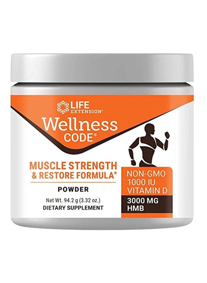 Wellness Code Muscle Strength And Restore Formula Powder