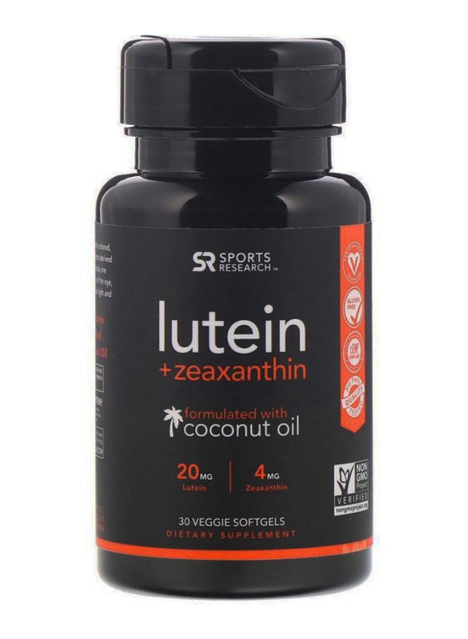 Lutein Plus Zeaxanthin With Coconut Oil - 30 Softgels