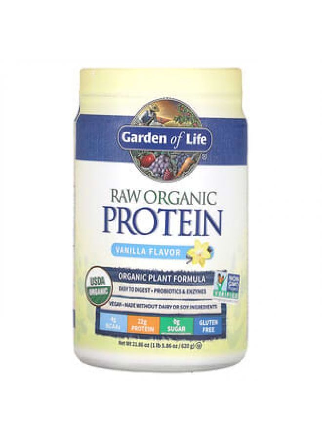 RAW Organic Protein, Vanilla, 1 lb 7.28 oz (660 g)